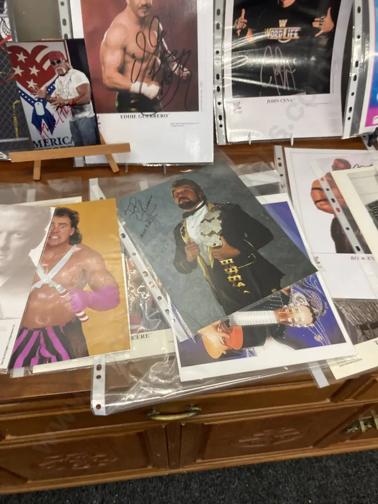 Wrestling Memorabilia Autographed Photos x 30, Some With COA Image 1++
